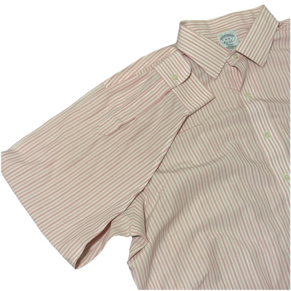 Brooks Brothers Dress Shirt Mens 18-36 Pink Regent Supima Cotton Non‎ Iron - Picture 1 of 8